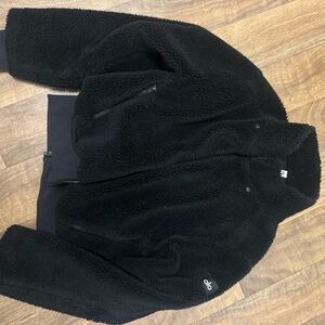 ALO Yoga Black Fleece Jacket S